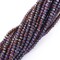 2x1.5mm Amethyst Rainbow Electroplated Glass Faceted Micro Rondelle Spacers (14" Strand)